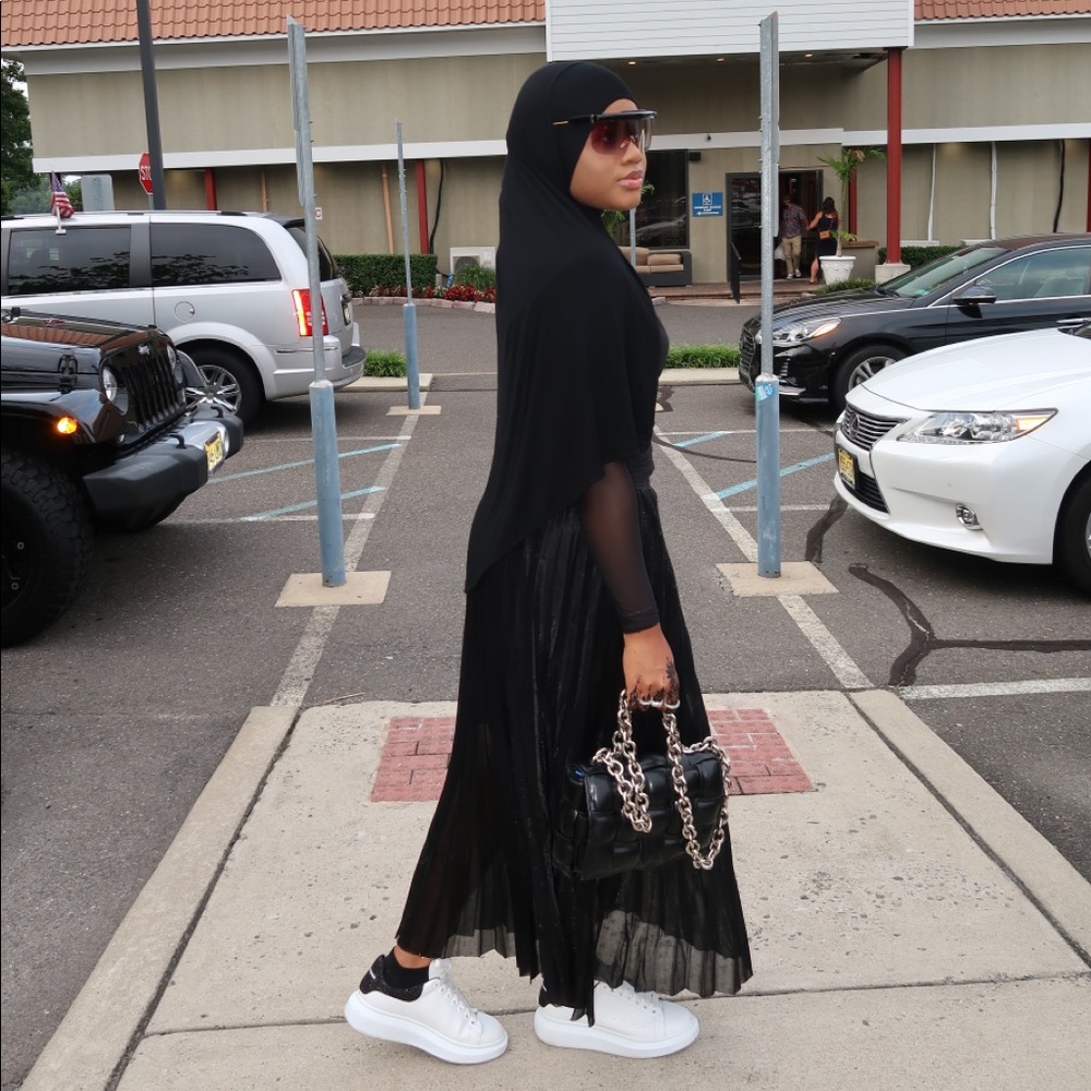 Black Pleated Skirt
